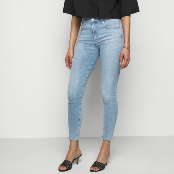 Agolde Sophie Mid Rise Skinny Ankle Jeans In Facet Size 23 - Picture 11 of 11